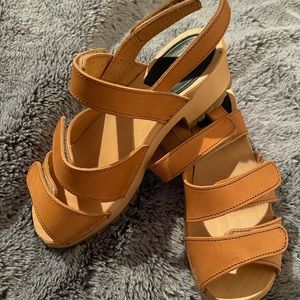 Swedish hasbeens velcro sandals